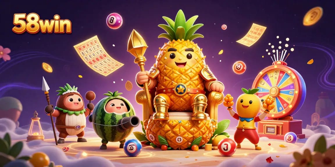 Experience the excitement of 58win with vibrant digital lottery action and stunning casino visuals.