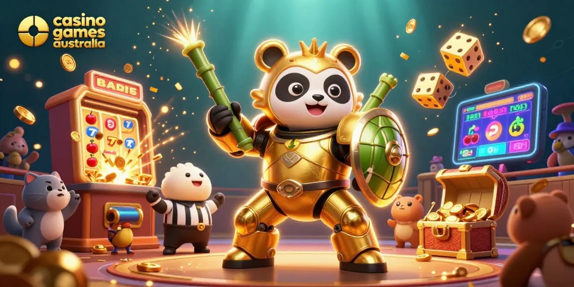 Experience thrilling moments in casino games Australia with vibrant 3D illustration of gaming spectacle.