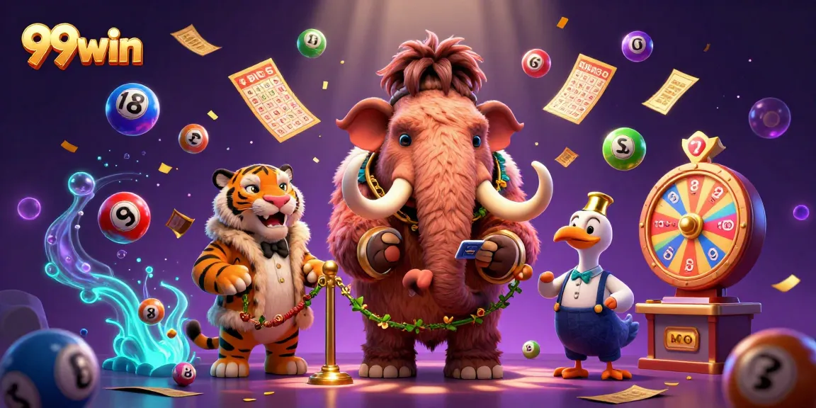 99win welcomes players with a vibrant 3D illustration showcasing lively casino characters and games.