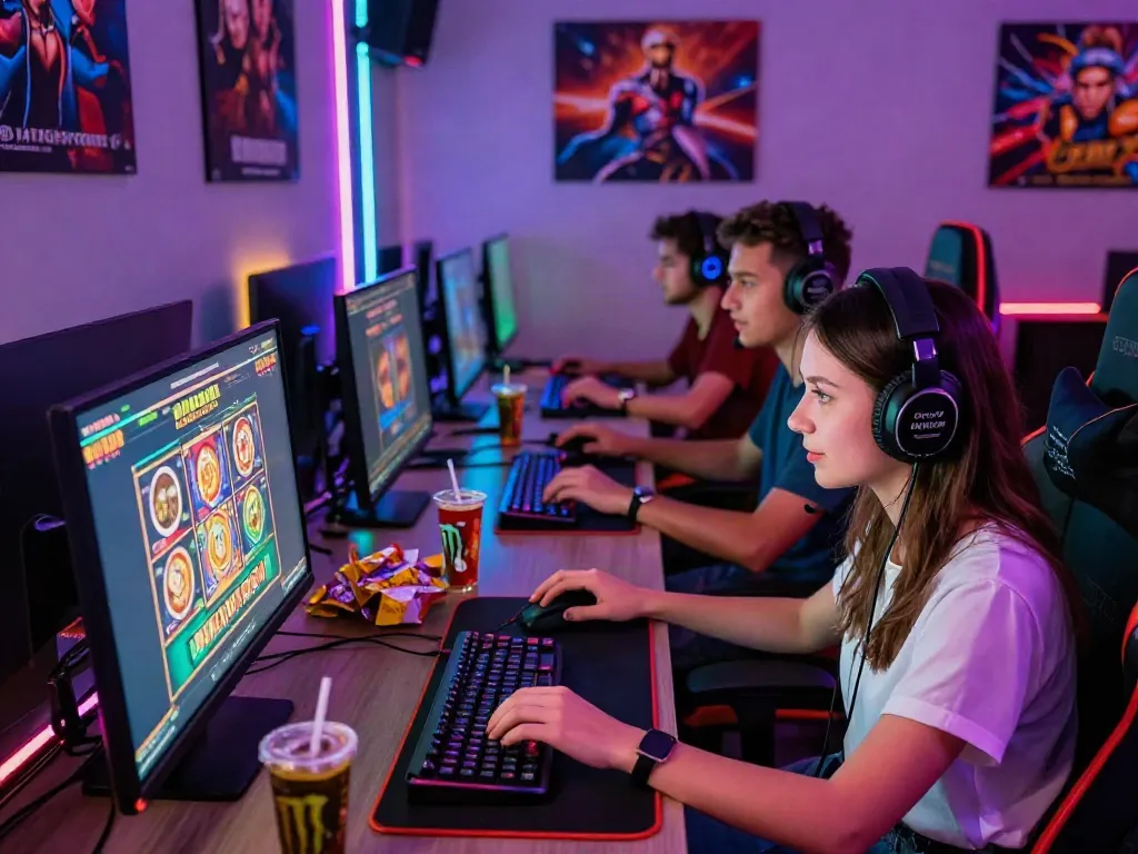 Experience the thrill of casino gaming with friends at https://nbet.page/, showcasing vibrant slot games and an energetic atmosphere.