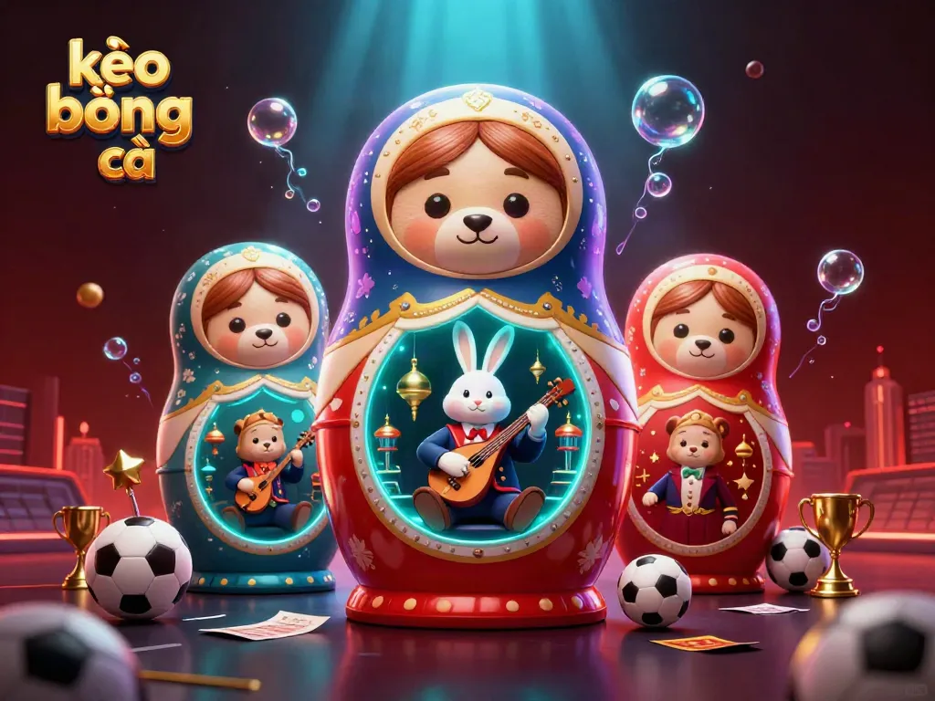 Engage in kèo bóng đá with vibrant sports-themed betting elements and characters, featuring a dynamic casino scene.